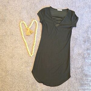 Bodycon Dress, Size Small, Olive Green